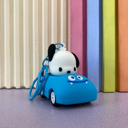 Kawaii Push Back Car Keychain