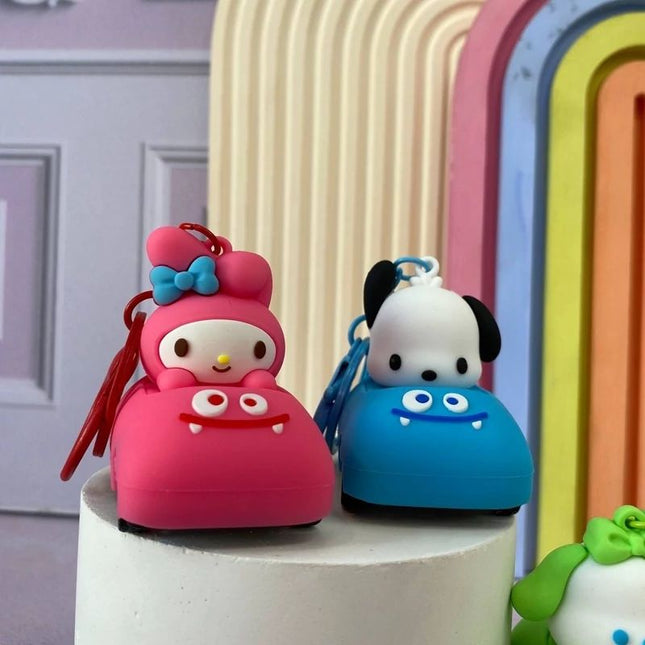 Kawaii Push Back Car Keychain