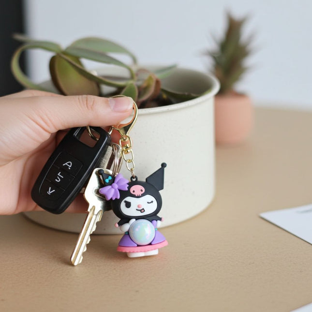 Kuromi Light Keychain