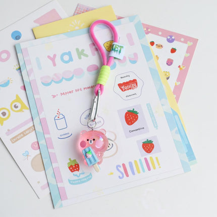 Acrylic Teddy Bag Charm