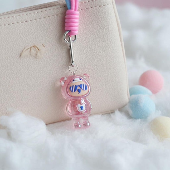 Acrylic Teddy Bag Charm