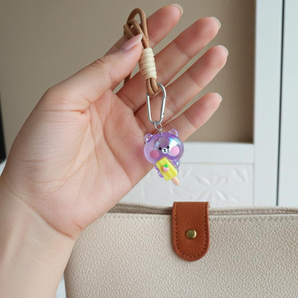 Acrylic Teddy Bag Charm