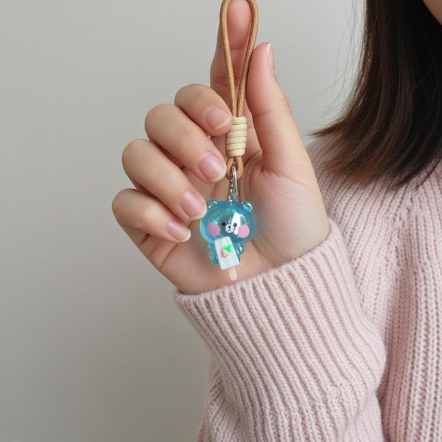 Acrylic Teddy Bag Charm