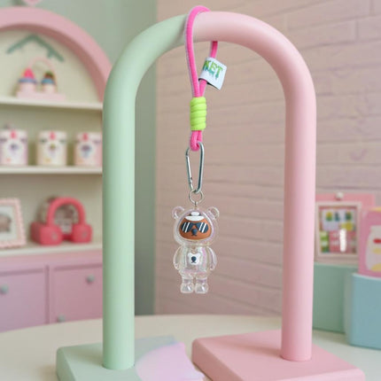 Acrylic Teddy Bag Charm