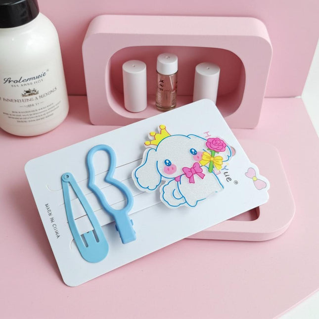 Cinnamoroll Blue Hair Clip Set | Cute Kawaii Sanrio Hair Accessories