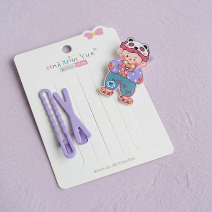 Cute Boy Hair Clip Set | Cute Kawaii Cartoon Accessories