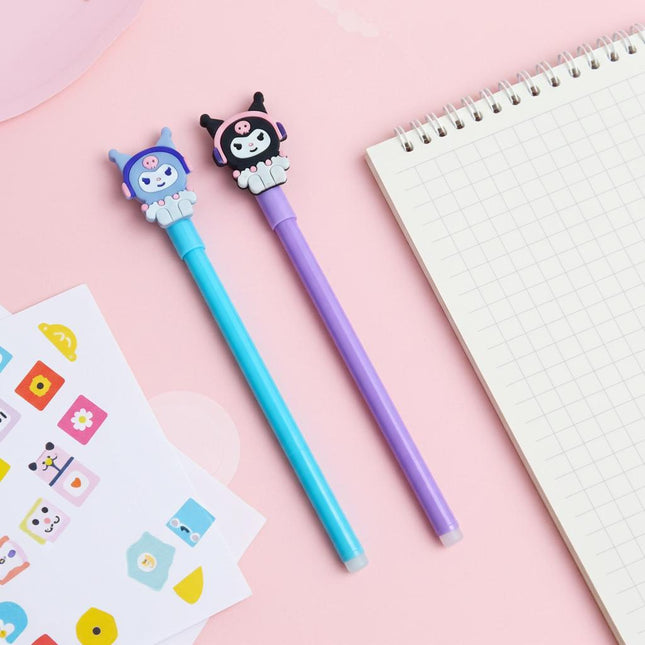 Kuromi & My Melody Pens – Cute Kawaii Gel Ink Pen for Students & Stationery Lovers