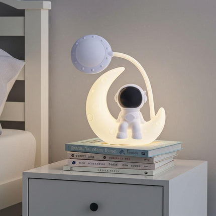 Astronaut Moon Lamp – Cute Night Light for Bedroom, Study & Home Decor