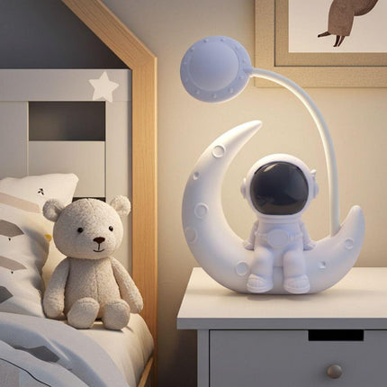 Astronaut Moon Lamp – Cute Night Light for Bedroom, Study & Home Decor