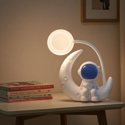 Astronaut Moon Lamp – Cute Night Light for Bedroom, Study & Home Decor