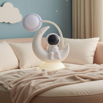 Astronaut Moon Lamp – Cute Night Light for Bedroom, Study & Home Decor