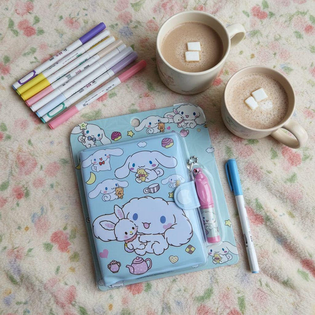 Cinnamoroll Secret Diary with  Pen – Cute Sanrio Notebook for Kids & Teens
