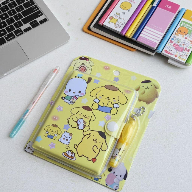 Pompompurin Secret  Diary with Magic Pen – Cute Sanrio Notebook for Kids & Teens