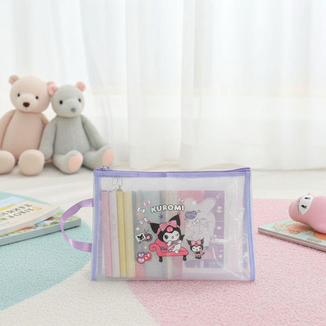 Cute Sanrio Zipper Bag for Stationery & Cosmetics
