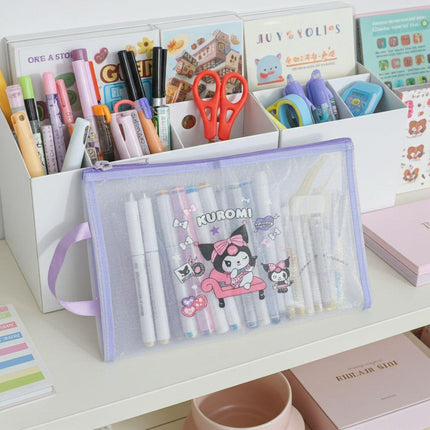 Cute Sanrio Zipper Bag for Stationery & Cosmetics