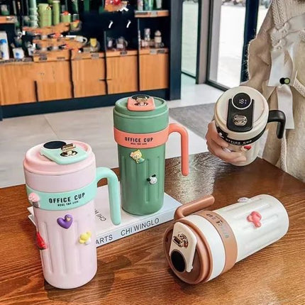 Stainless Steel Travel Thermos Mug 650ml | Leak-Proof Insulated Coffee Tumbler