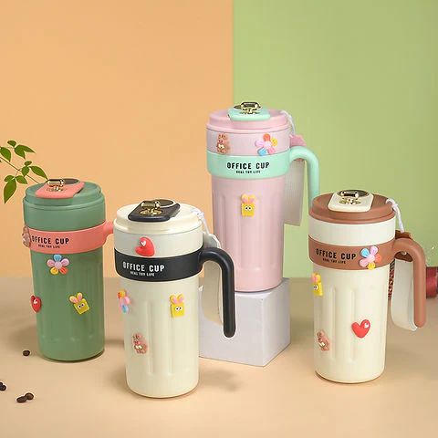 Stainless Steel Travel Thermos Mug 650ml | Leak-Proof Insulated Coffee Tumbler
