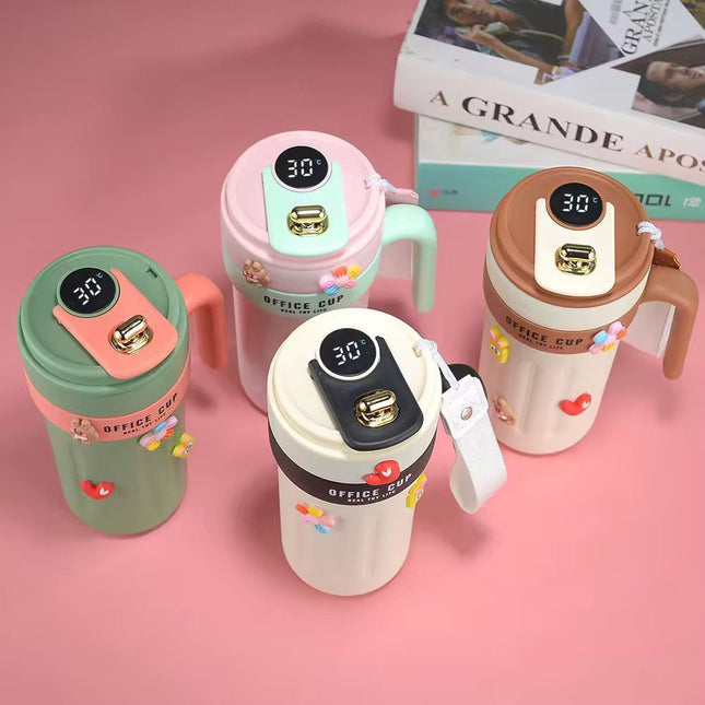 Stainless Steel Travel Thermos Mug 650ml | Leak-Proof Insulated Coffee Tumbler