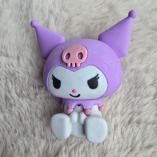 Kuromi Eraser – Cute Sanrio Kawaii Collectible Desk & Room Decor (Lavender & Pink)