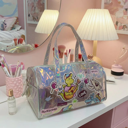 Holographic Cartoon Duffle Bag