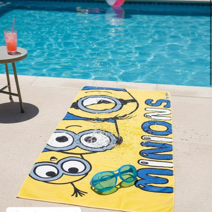 Soft & Absorbent Minion Faces Beach Towel