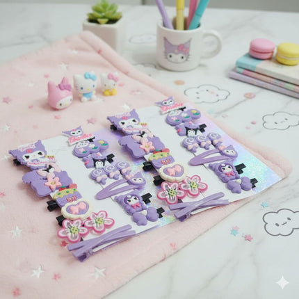 Kuromi Hair Clip Set