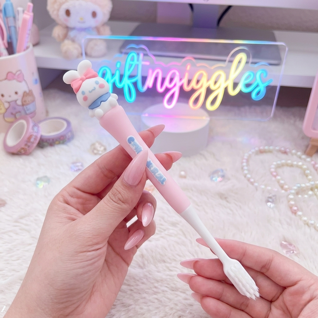 🎀 Kawaii Cinnamoroll Bunny Soft-Bristle Toothbrush with Travel Case 🐰
