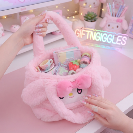 Oversized Fluffy My Melody Pink Tote Bag
