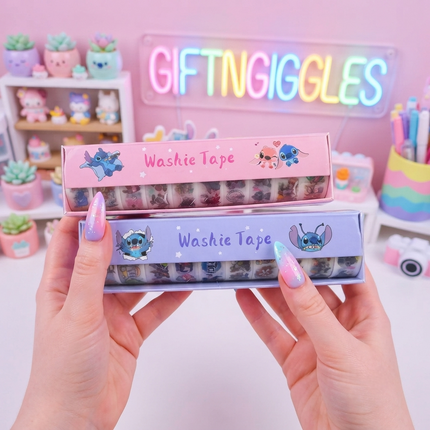 ✨ Stitch Delight Washi Tape Collection Set 🎀💙