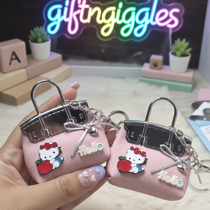 Hello Kitty Denim Bag Keychain Bag Charm