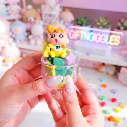 Adorable Shinchan Mini Food-Themed Figurines – Available Individually & Full Sets! 🍜🍰✨