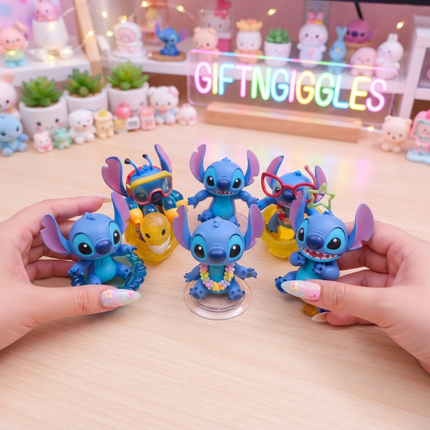 🌟 Big Size Summer Stitch Figurines Collection 🌊🍍