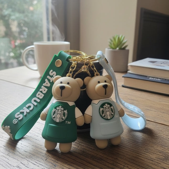 Starbucks Teddy Keychain / Bag Charm