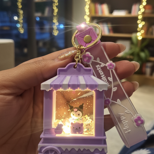 Kuromi Light Keychain
