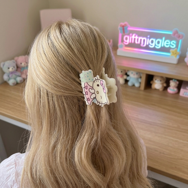 Sweet Hello Kitty Decorative Claw Clips for Girls