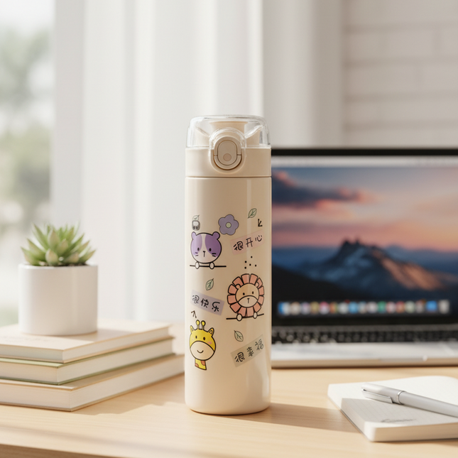 Cute Glass Water Bottle