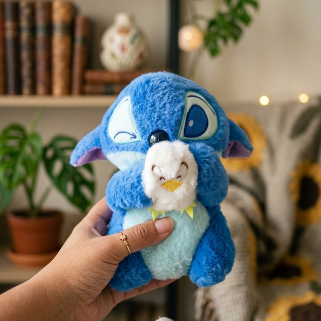Stitch Plushy with Baby Chick
