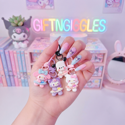 Cute Sanrio Inspired Cartoon Zip Charms & Bag Clips 🎀✨