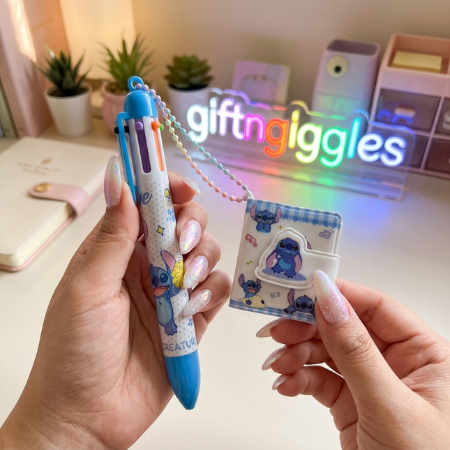 Stitch Multicoloured Pen with Diary