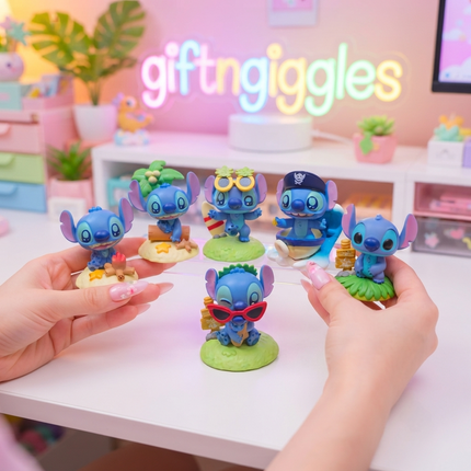 🏖️ Cute Stitch Summer Adventure Mini Figurines 🏝️