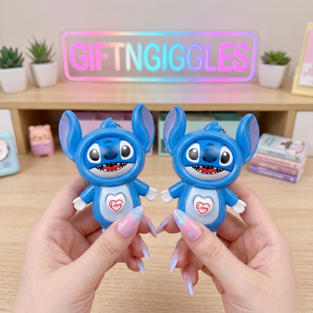 Stitch Face Changing Keychain/Bag Charm