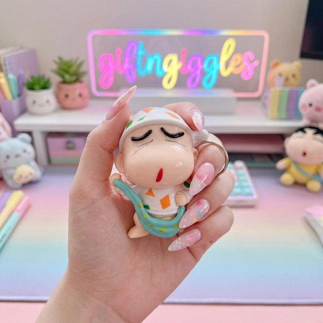 Crayon Shinchan Pyjama Toy Keychain