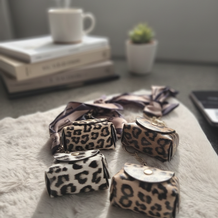 Mini Leopard Print Coin Purse / Bag Charm