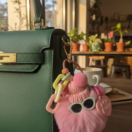 Pom Pom Bag Charm