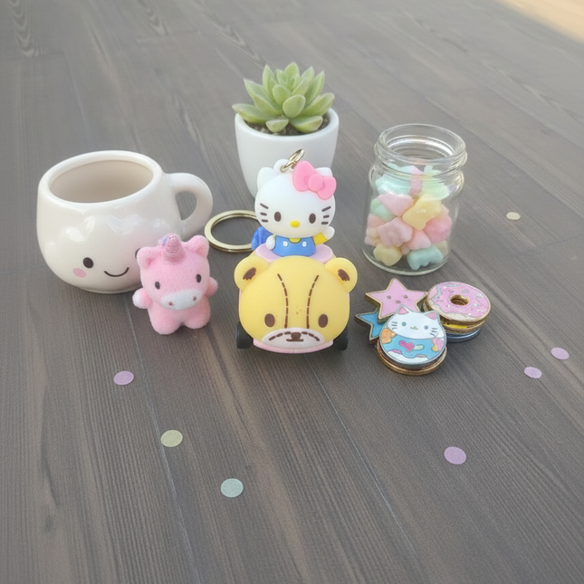 Hello Kitty in A Car Keychain / Bag Charm