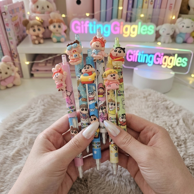 Kawaii Crayon Shinchan Character Gel Pens