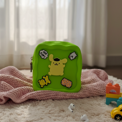 Silicone Charm Sling Bag