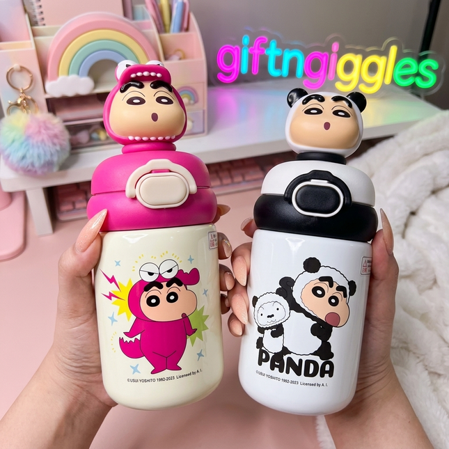 Kawaii Shinchan Character Insulated Water Bottle