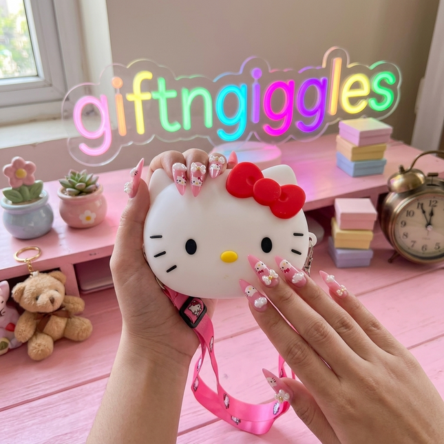 Hello Kitty Silicone Sling Bag