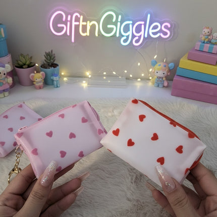 Heart Keychain/Coin Pouch